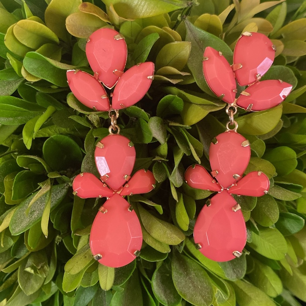 BEAUTIFUL 🪸CORAL🪸 EARRINGS - FASHION JEWELRY 🌟EUC🌟
